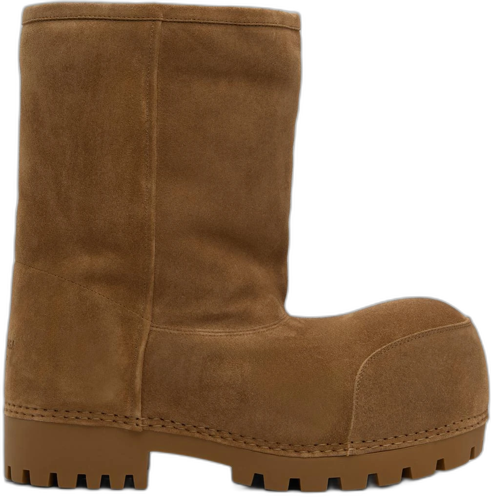 Balenciaga Wmns Tan Alaska Fur Low Boots